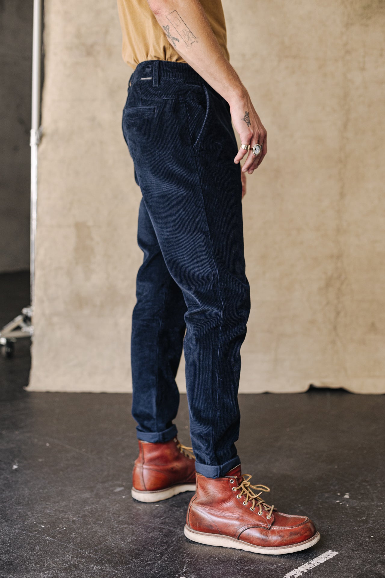 

Pantalon chino Unisex Bruce Fitil navy | Freeman T. Porter