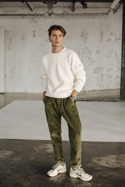 

Pantalon chino Homme Bruce Fitil deep lichen green | Freeman T. Porter