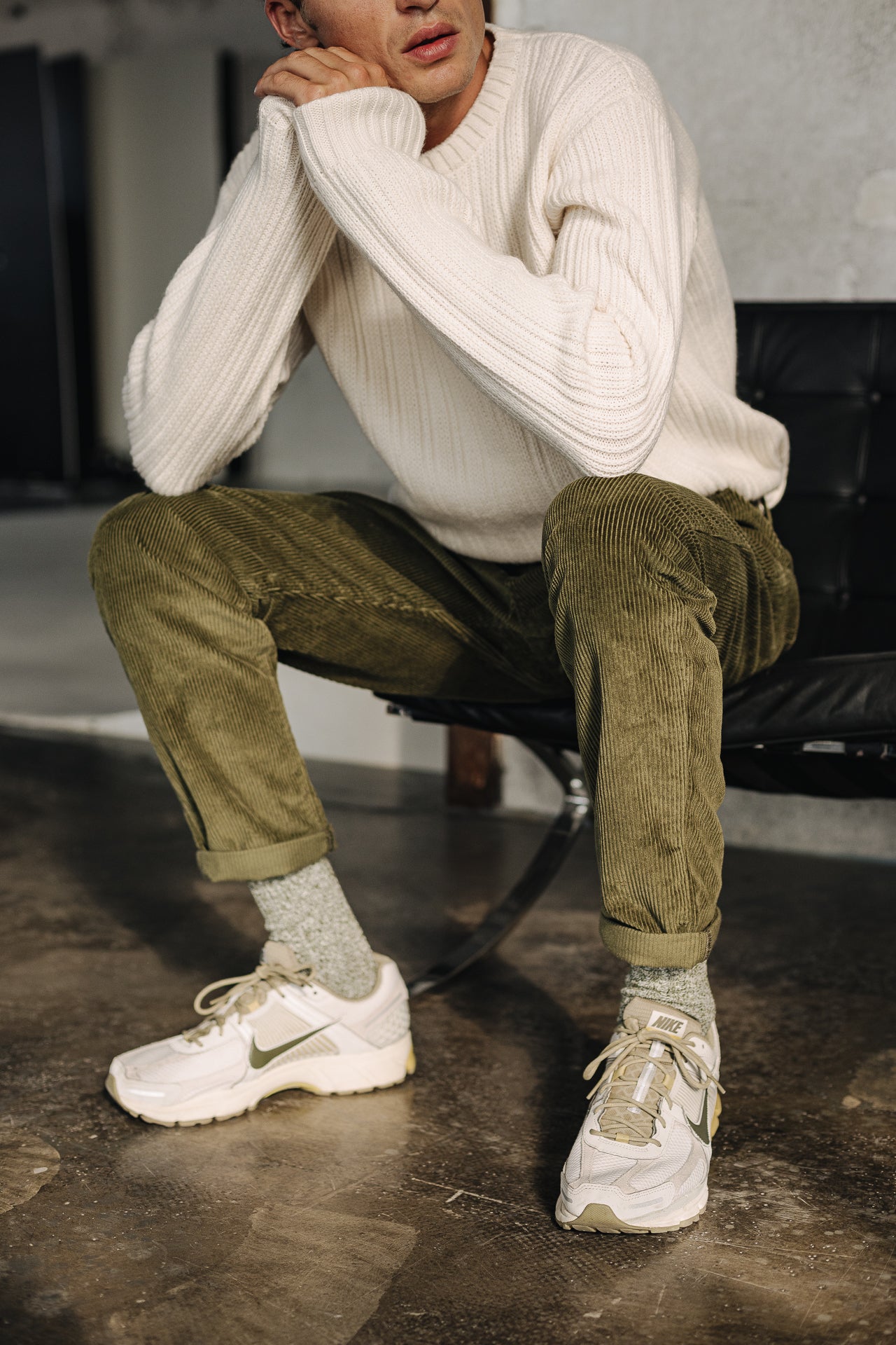 

Pantalón chino Hombre Bruce Fitil deep lichen green | Freeman T. Porter