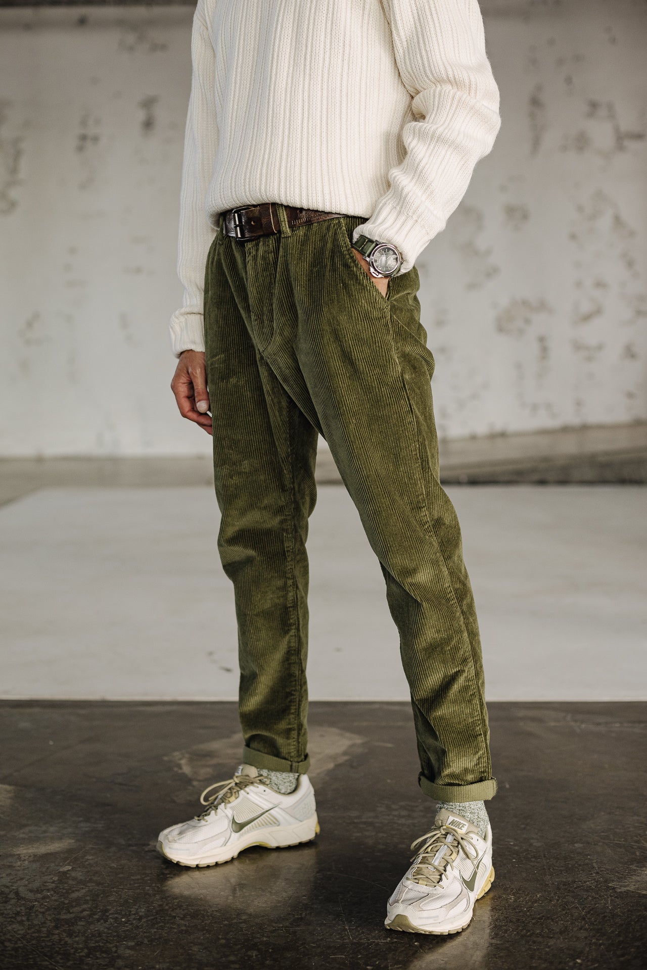 

Pantalón chino Hombre Bruce Fitil deep lichen green | Freeman T. Porter