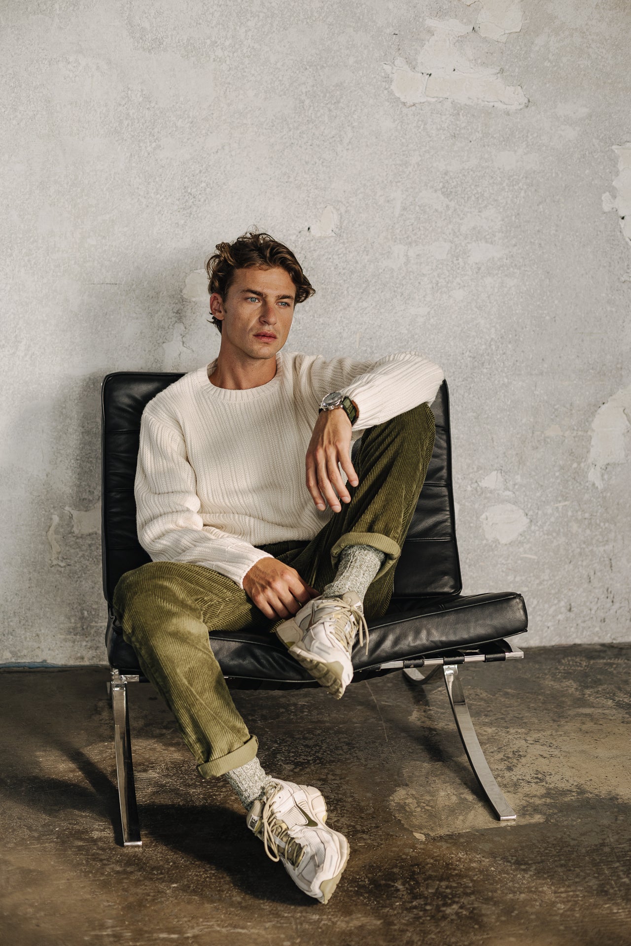 

Pantalón chino Hombre Bruce Fitil deep lichen green | Freeman T. Porter