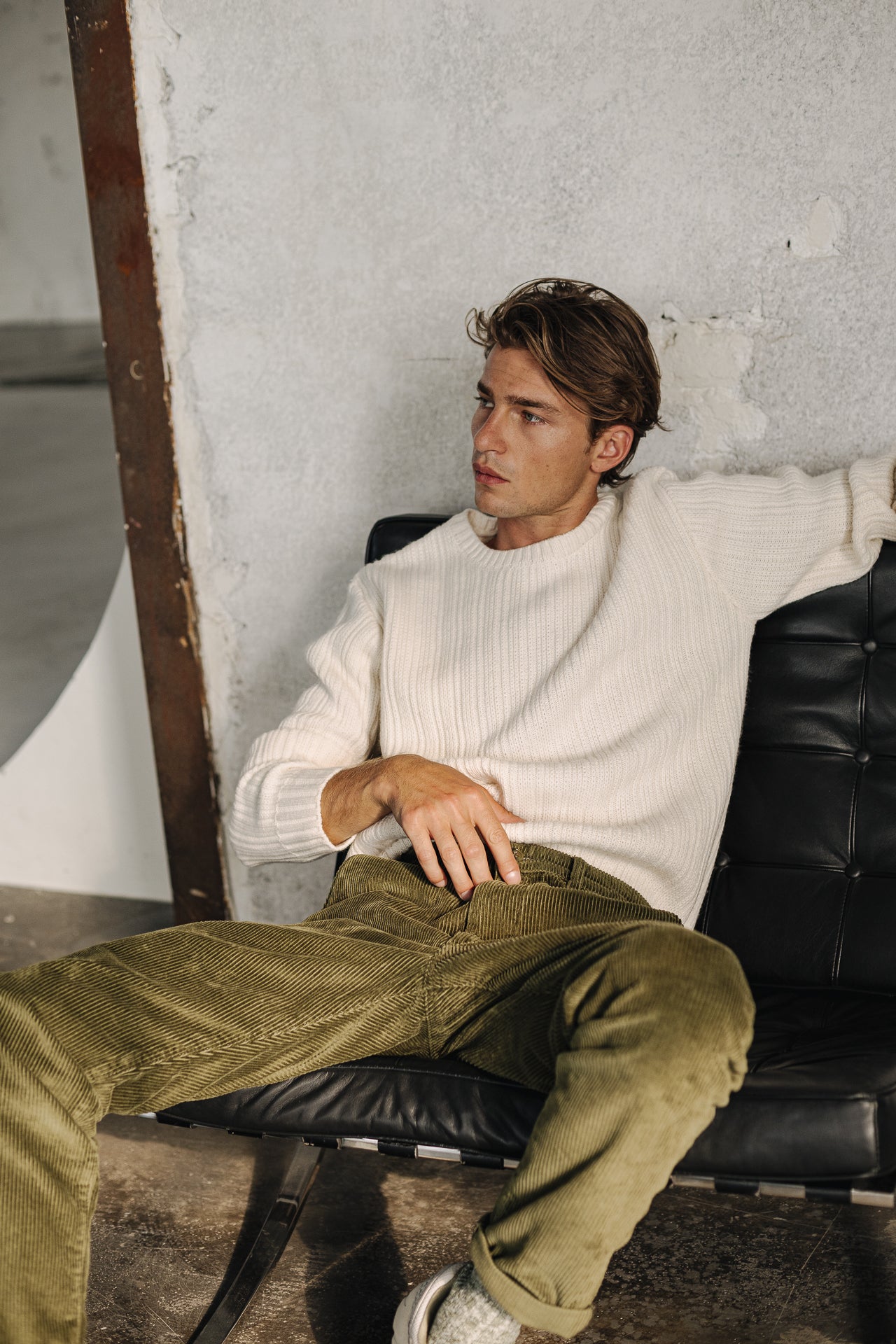 

Pantalón chino Hombre Bruce Fitil deep lichen green | Freeman T. Porter