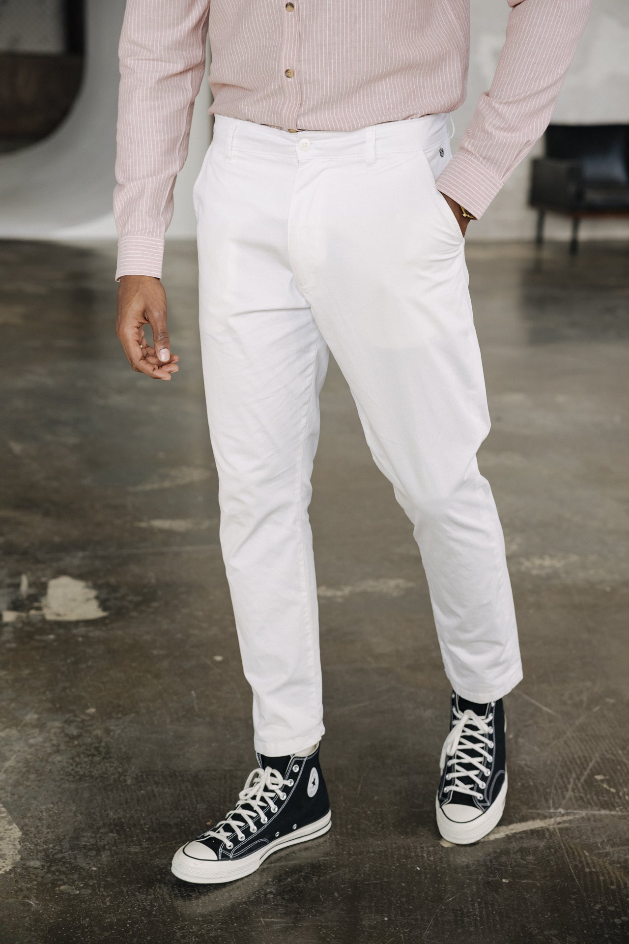 

Chino pants Men Bruce Spike bright white | Freeman T. Porter