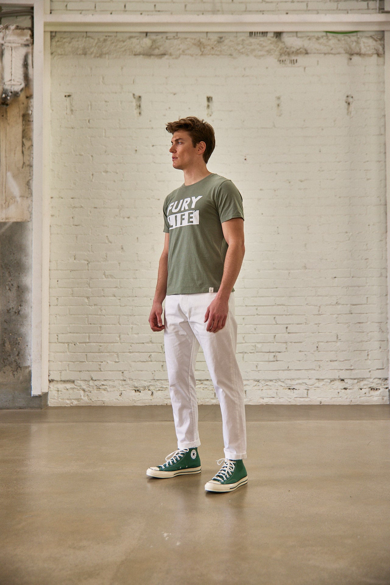 

Pantalon chino Homme Bruce Spike bright white | Freeman T. Porter