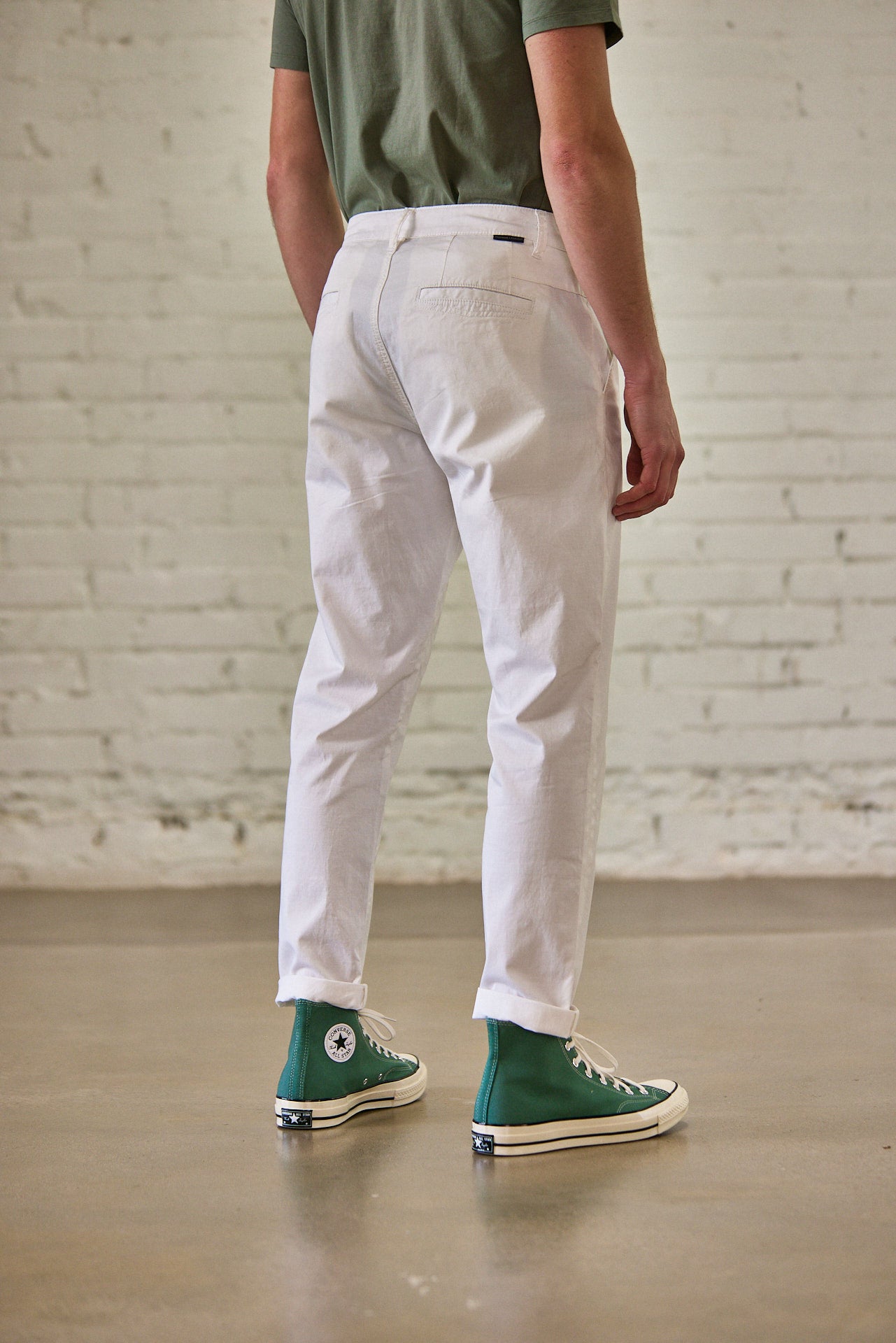 

Pantalon chino Homme Bruce Spike bright white | Freeman T. Porter