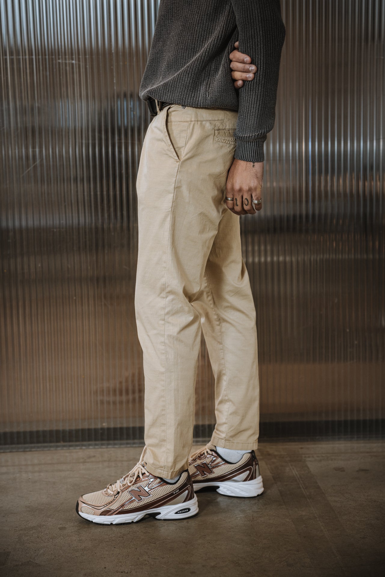 

Pantalon chino Homme Bruce Spike overcast | Freeman T. Porter