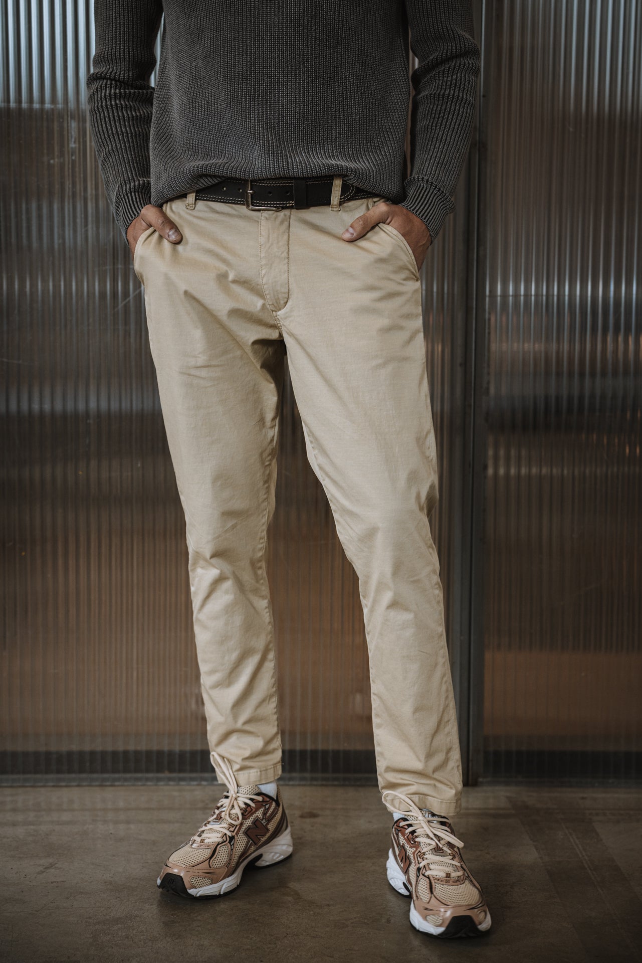

Pantalon chino Homme Bruce Spike overcast | Freeman T. Porter