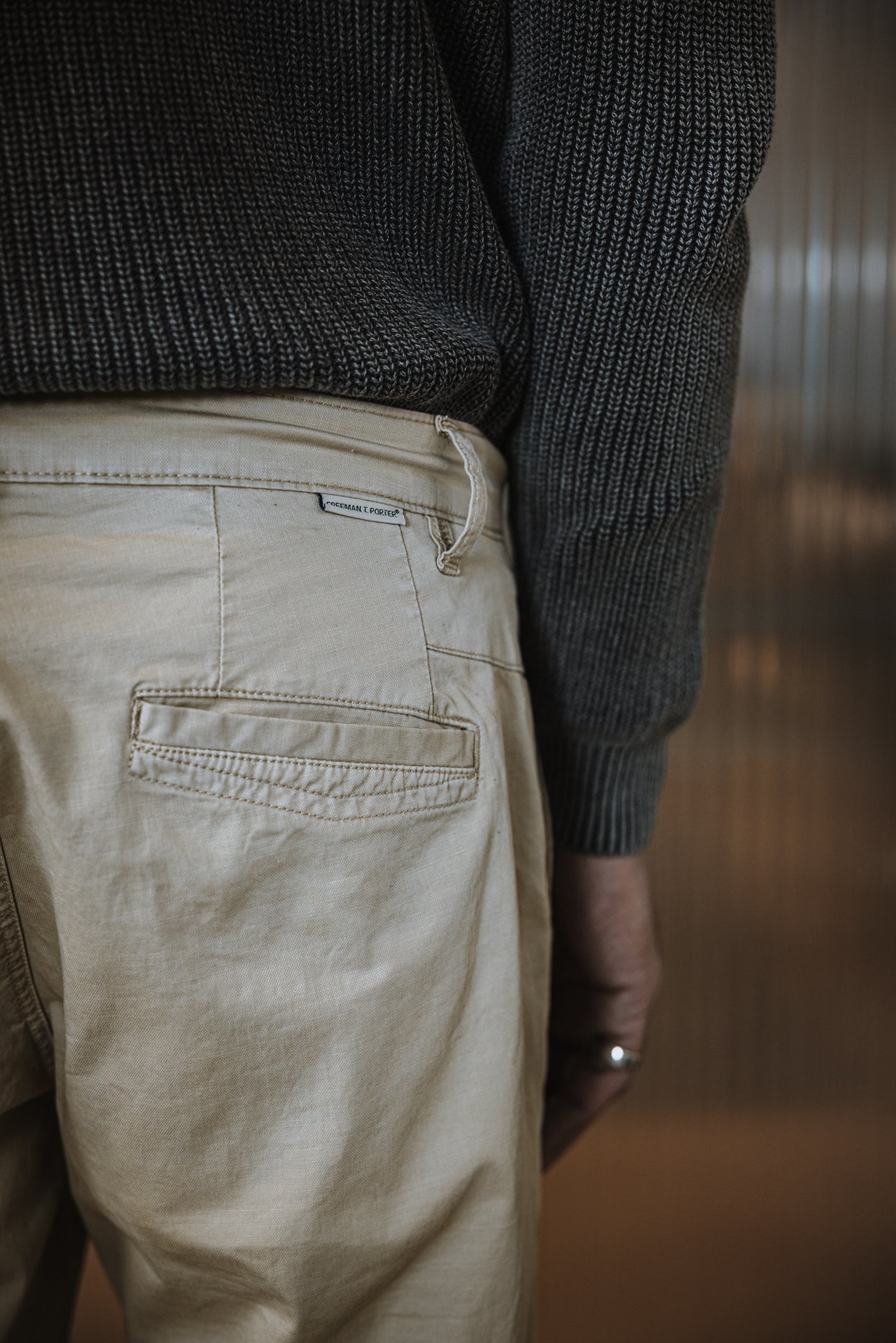 

Pantalon chino Homme Bruce Spike overcast | Freeman T. Porter