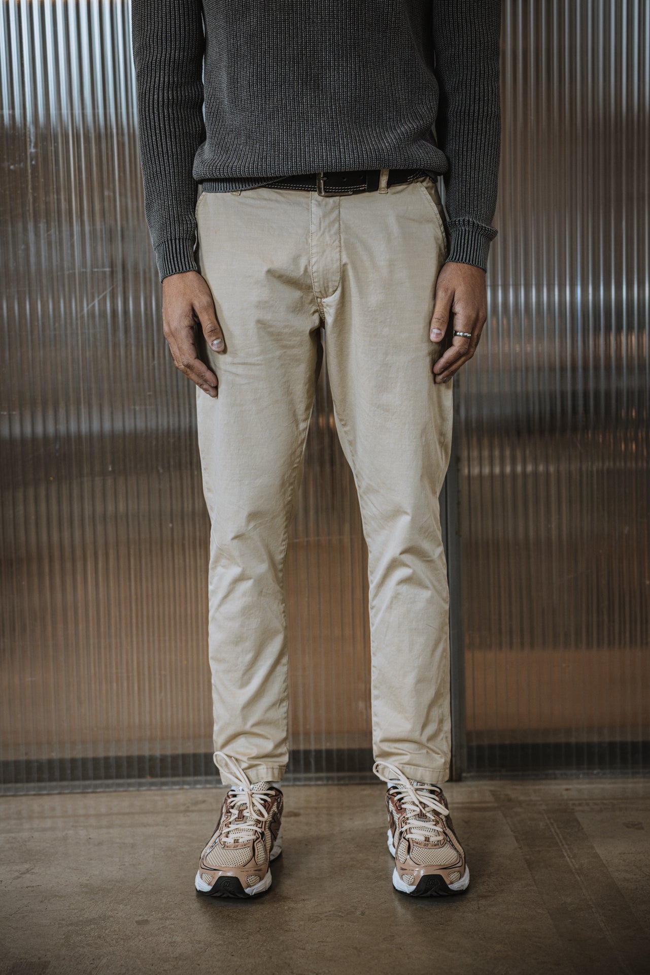 

Pantalon chino Homme Bruce Spike overcast | Freeman T. Porter
