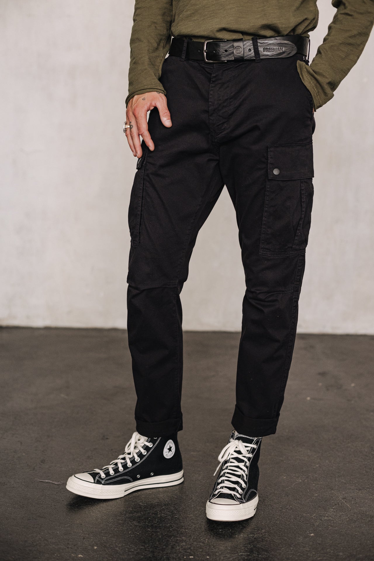 

Cropped trousers Men Hugo Blunt black | Freeman T. Porter