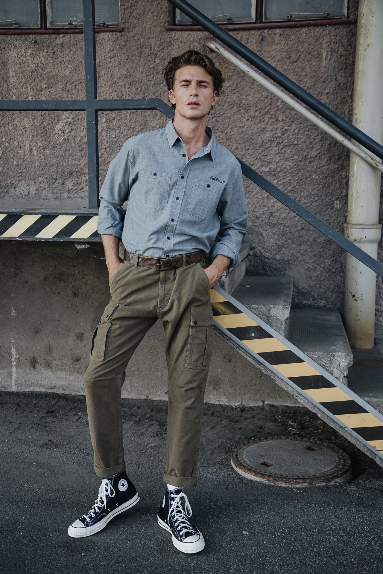 

Pantalón cargo Unisex Hugo Casual olive night | Freeman T. Porter