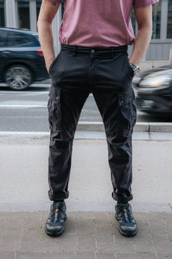 

Pantalon cropped Homme Hugo Blunt black | Freeman T. Porter