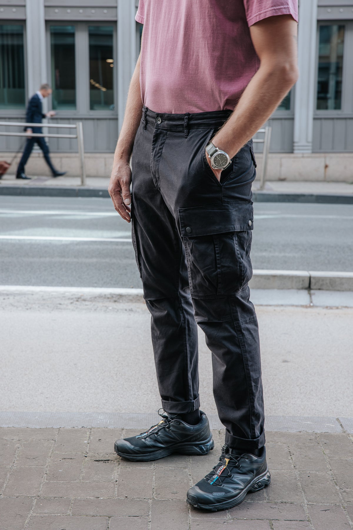 
              

Cropped-Hose Herren Hugo Blunt black | Freeman T. Porter
            