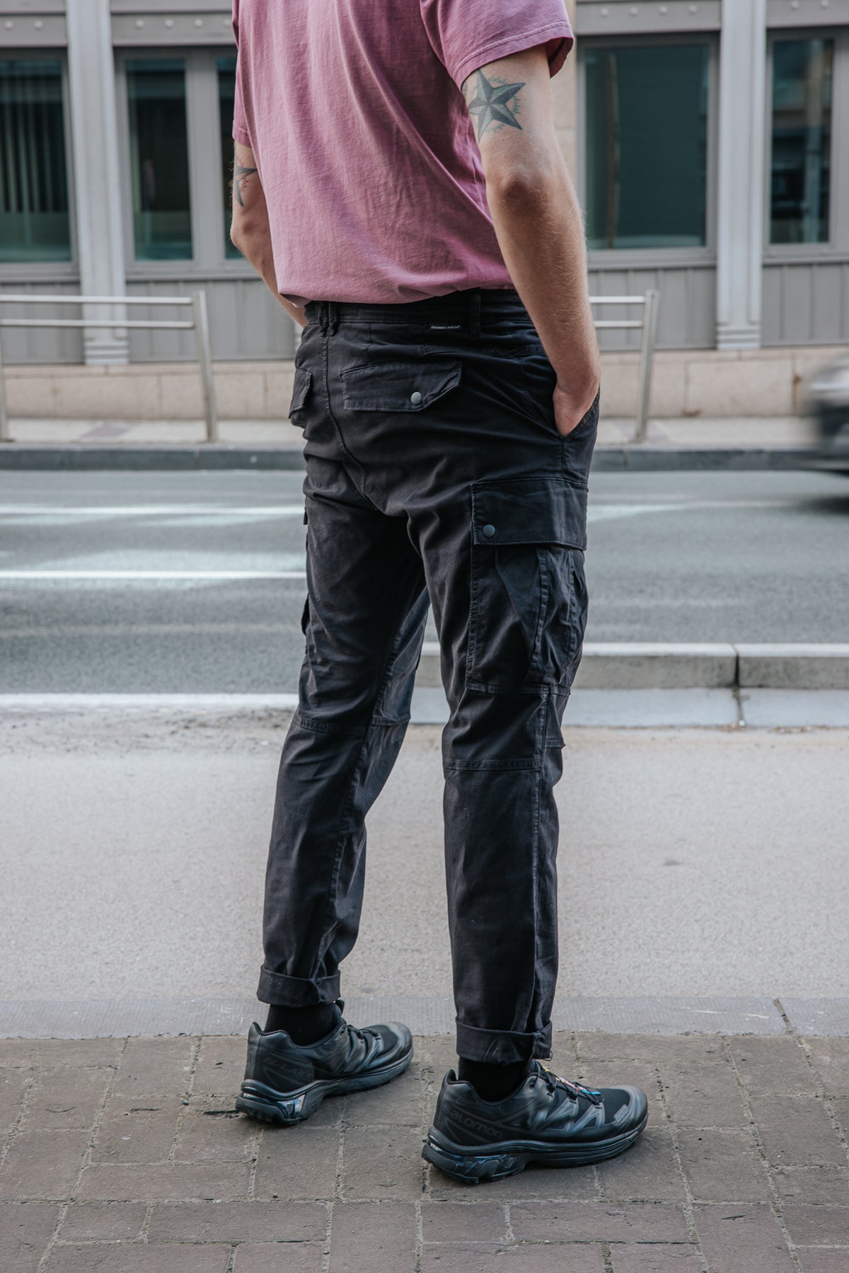 

Pantalon cropped Homme Hugo Blunt black | Freeman T. Porter