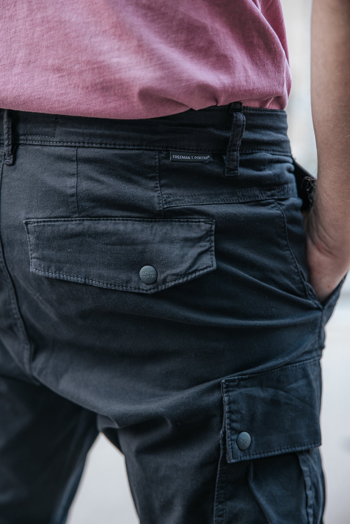 

Pantalon cropped Homme Hugo Blunt black | Freeman T. Porter