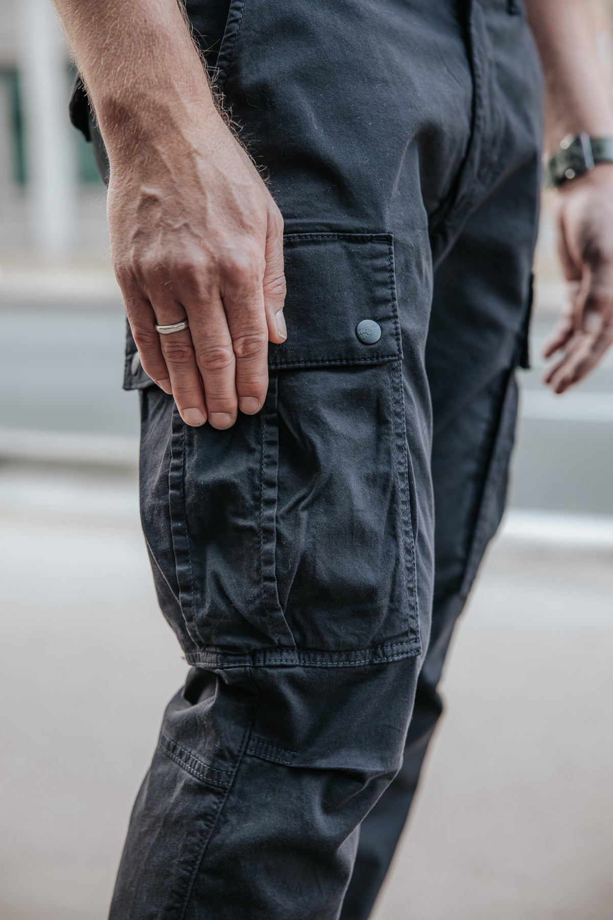 

Pantalon cropped Homme Hugo Blunt black | Freeman T. Porter