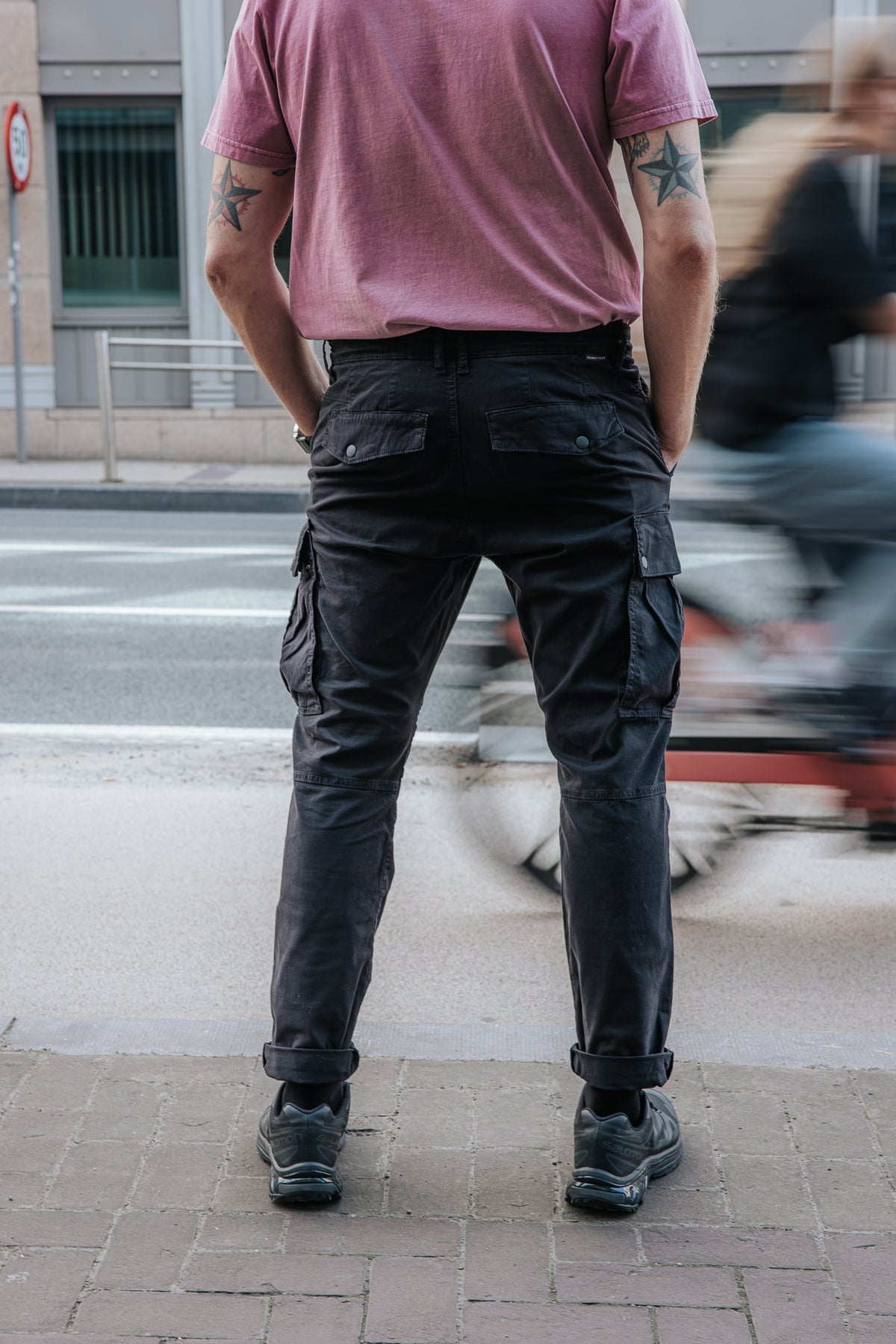 

Pantalon cropped Homme Hugo Blunt black | Freeman T. Porter