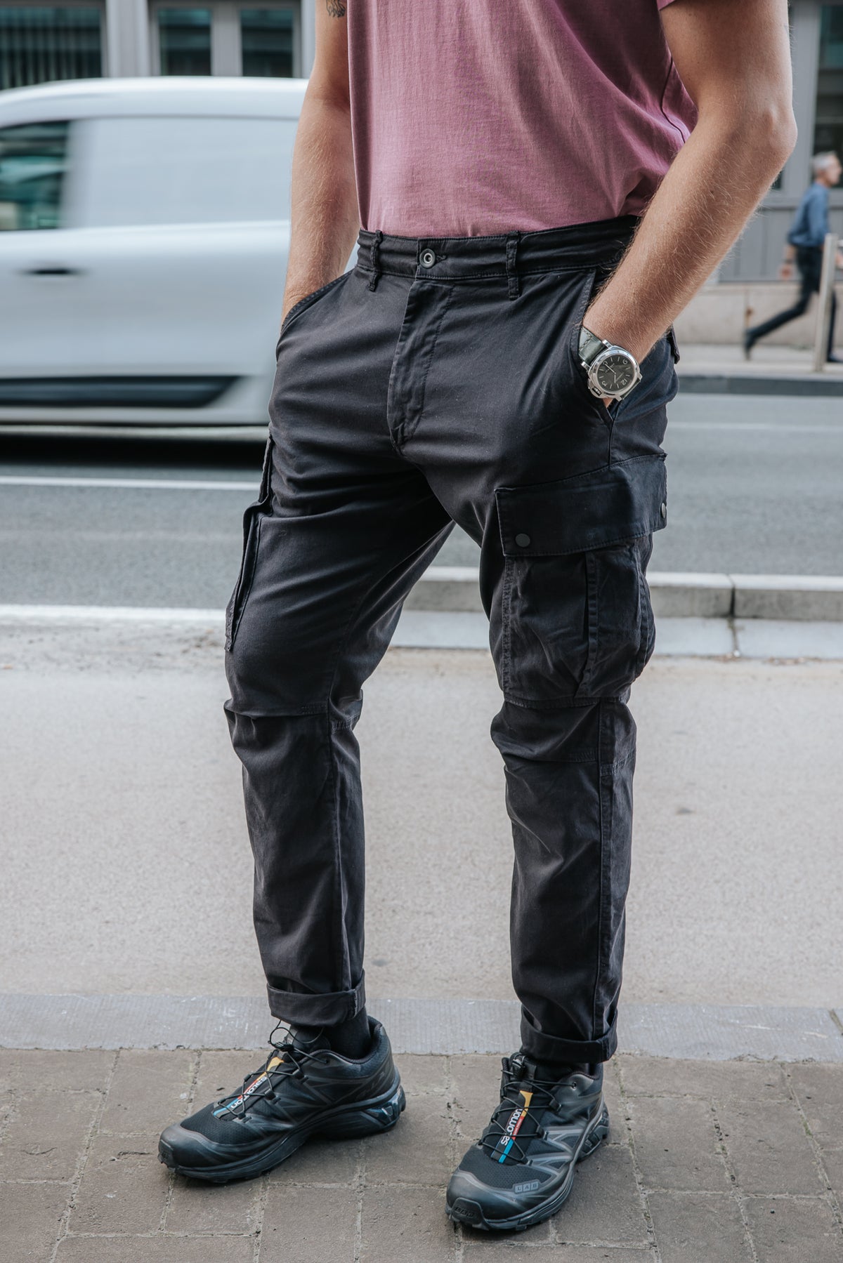 

Pantalon cropped Homme Hugo Blunt black | Freeman T. Porter