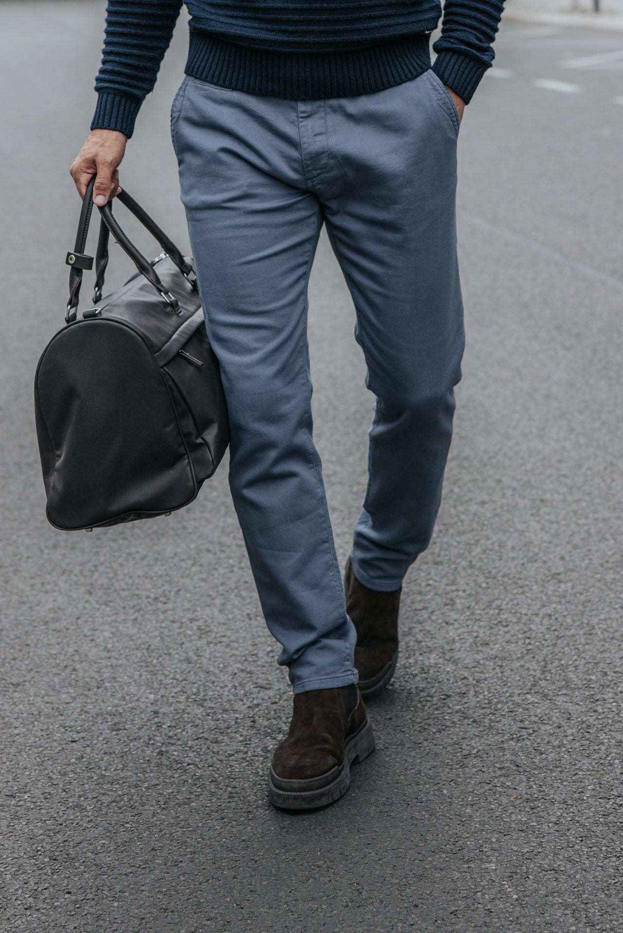 

Pantalon chino Homme Gino Epic vintage indigo | Freeman T. Porter