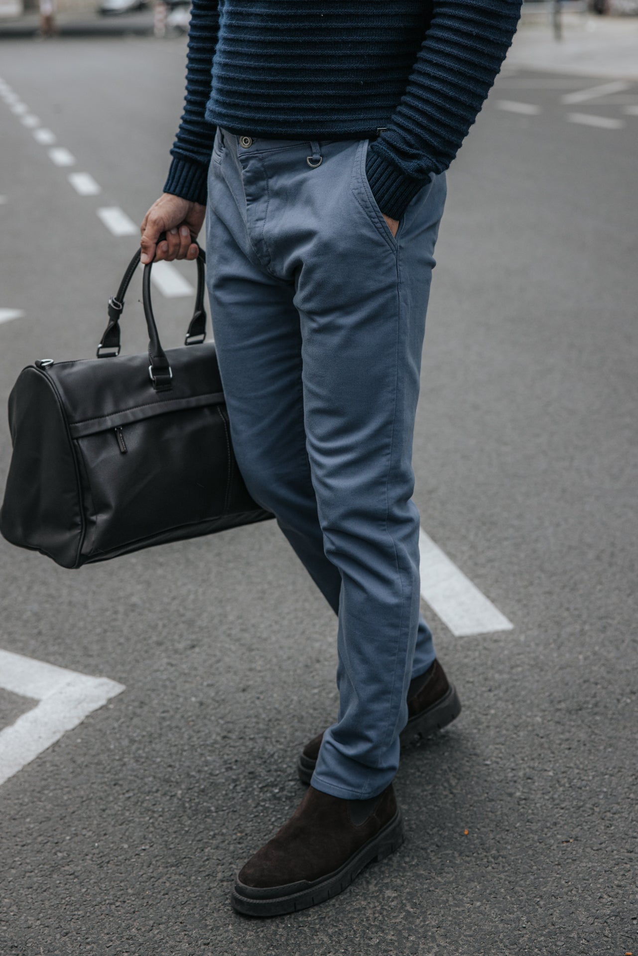 

Pantalon chino Homme Gino Epic vintage indigo | Freeman T. Porter