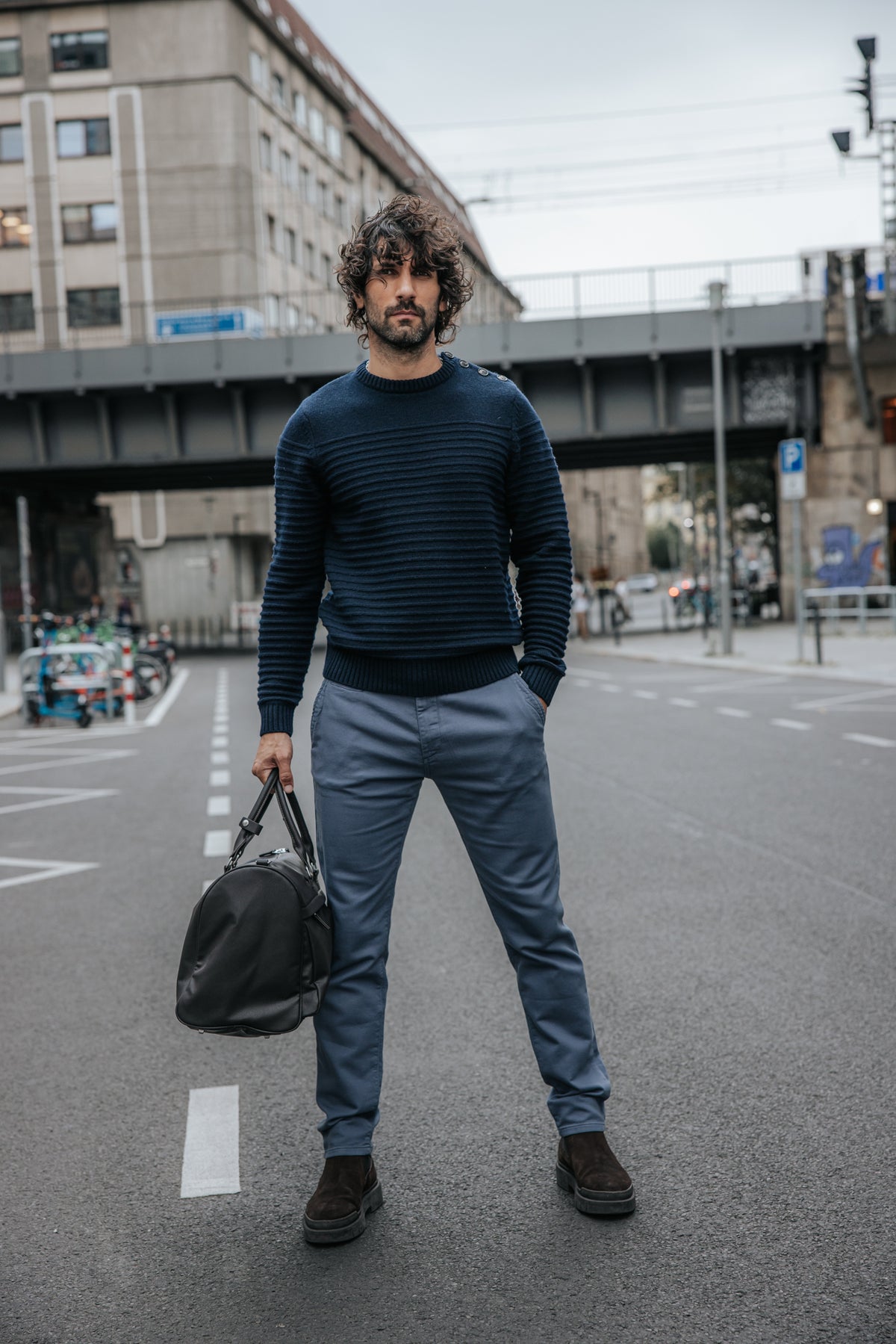 

Pantalon chino Homme Gino Epic vintage indigo | Freeman T. Porter