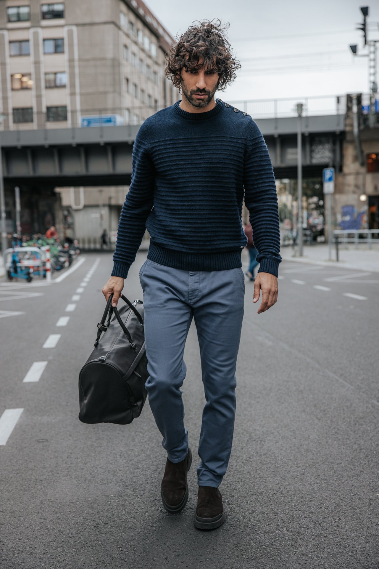 

Pantalon chino Homme Gino Epic vintage indigo | Freeman T. Porter