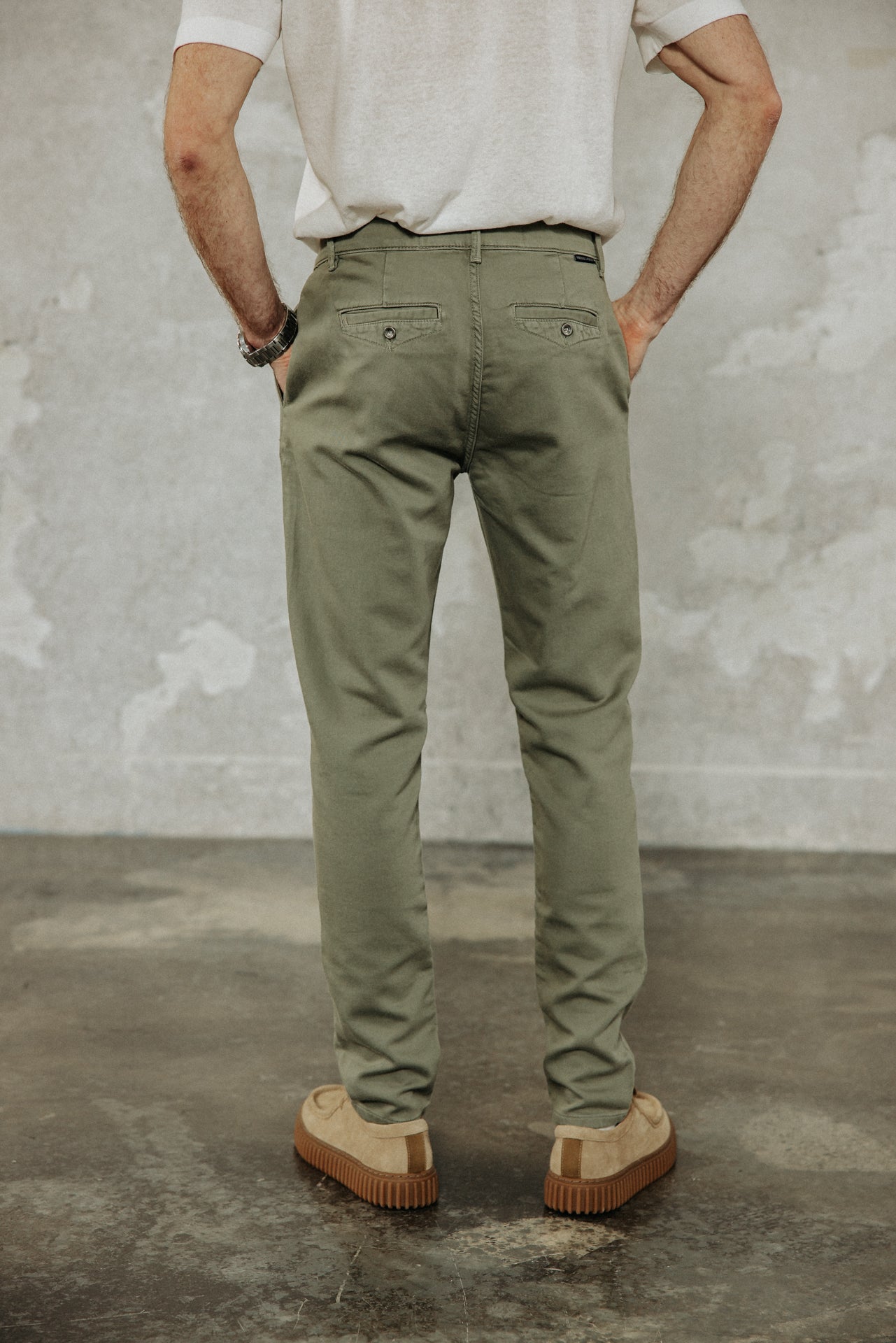 

Pantalon chino Homme Gino Epic deep lichen green | Freeman T. Porter