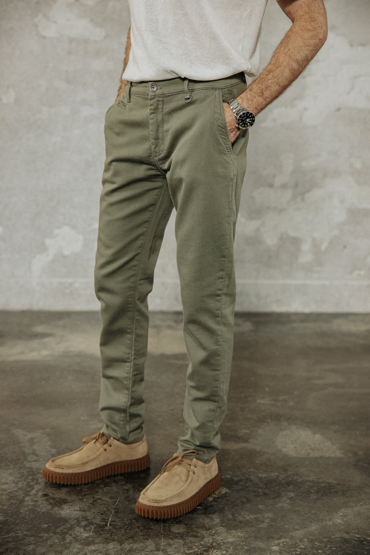 

Pantalon chino Homme Gino Epic deep lichen green | Freeman T. Porter