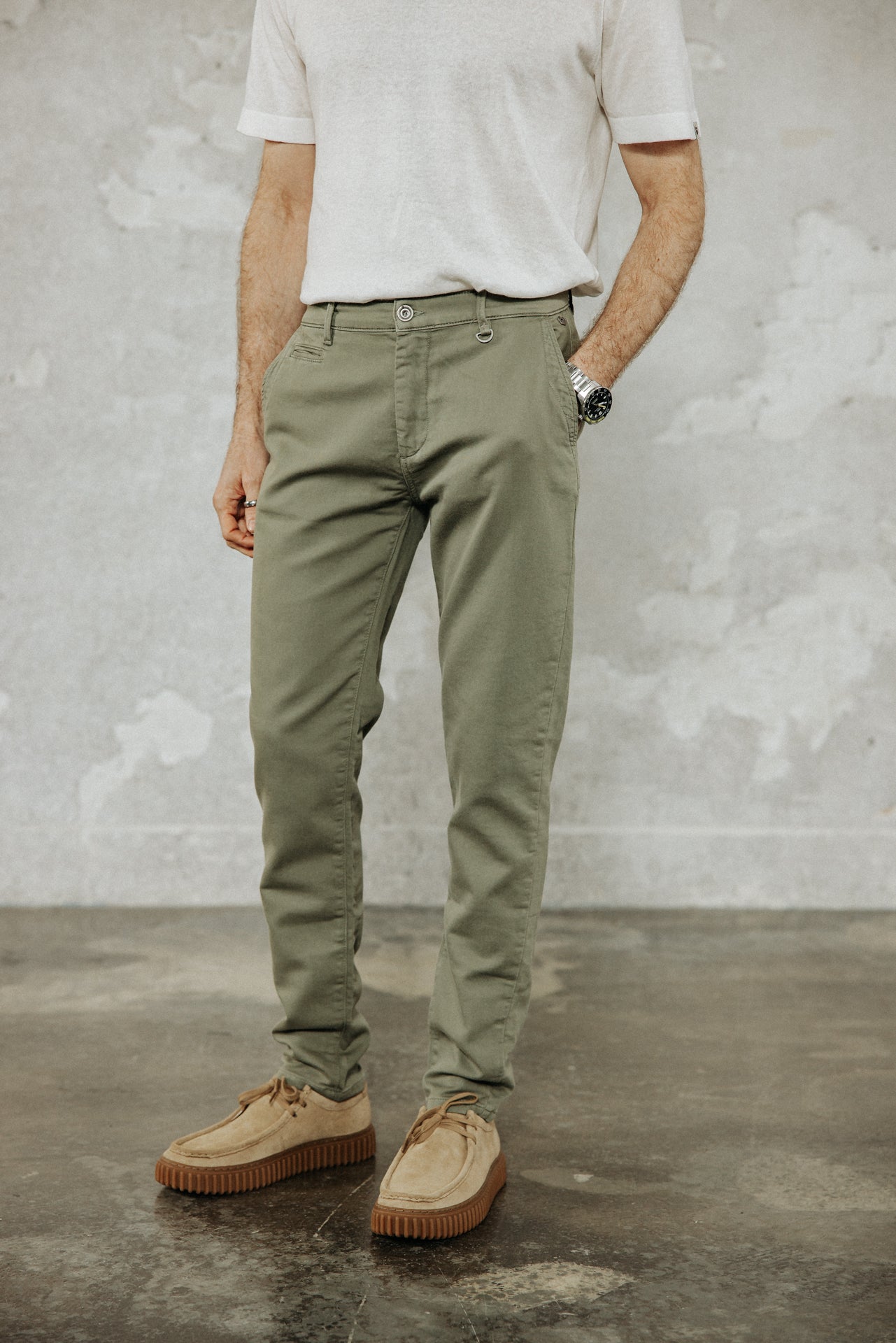 

Pantalon chino Homme Gino Epic deep lichen green | Freeman T. Porter