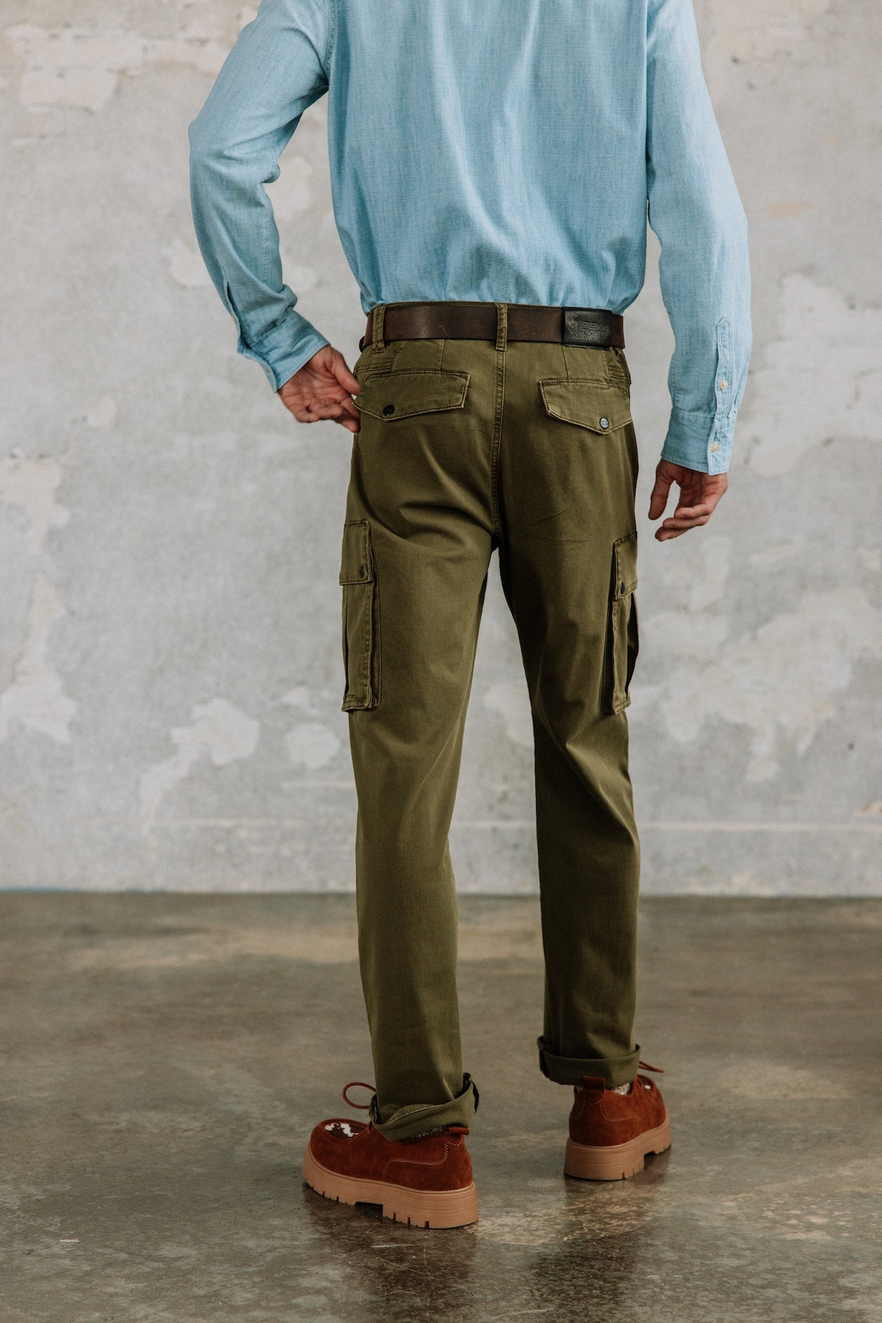 

Pantalon droit Homme Davy Defense olive night | Freeman T. Porter