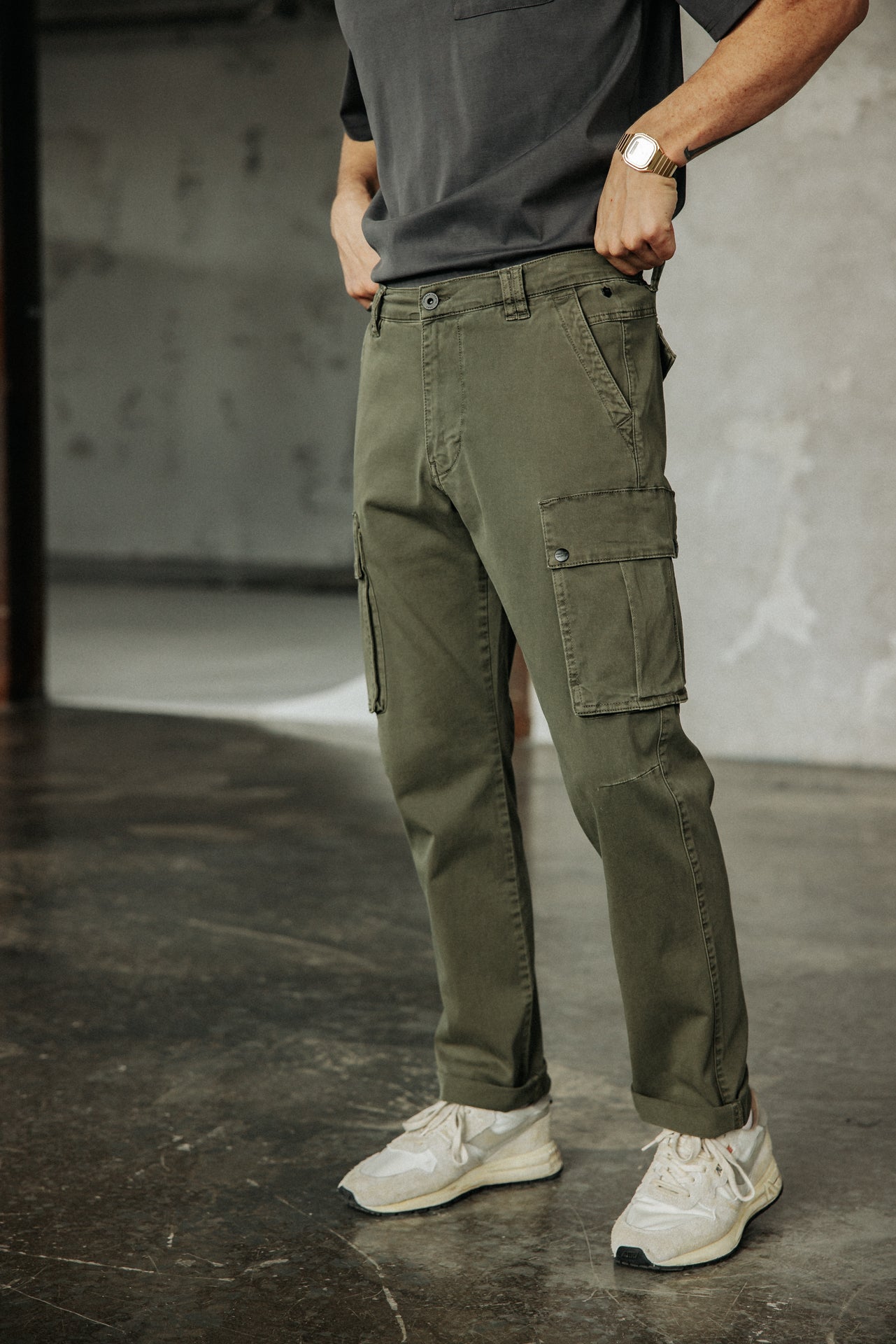 

Cargo pants Men Davy Defense olive night | Freeman T. Porter