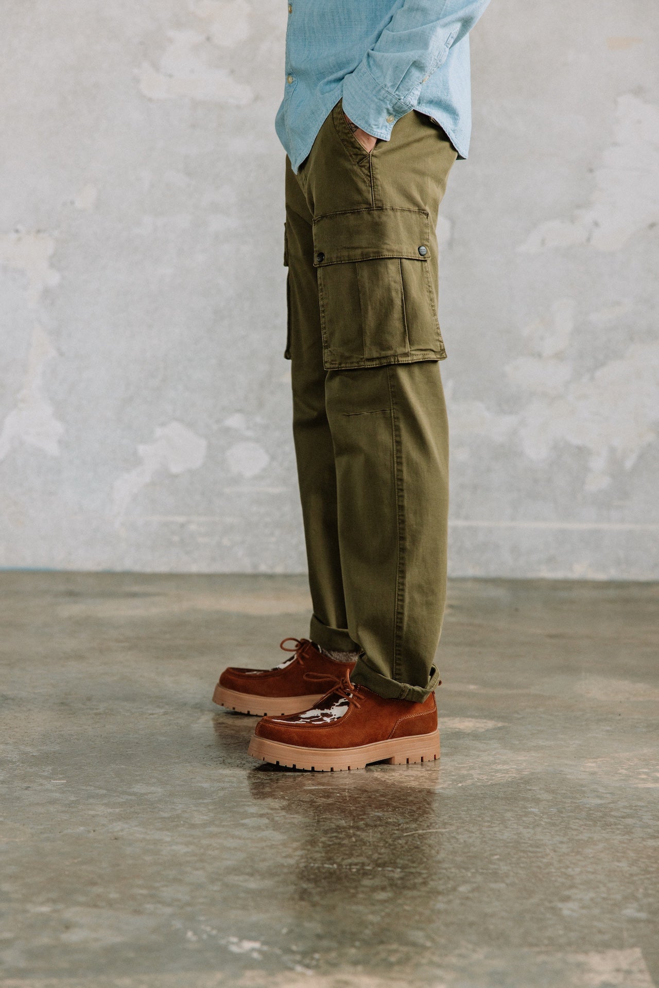 

Pantalon droit Homme Davy Defense olive night | Freeman T. Porter