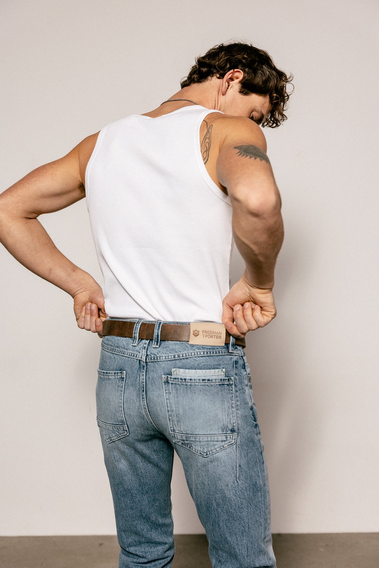 
              

Jeans droit   Homme Kurt Denim sparkly med | Freeman T. Porter
            