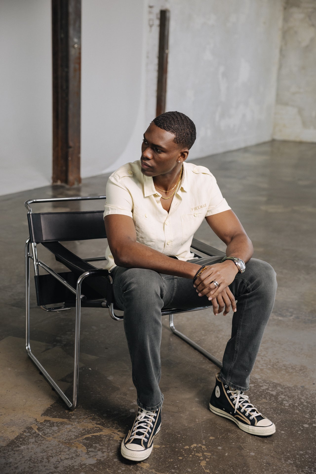 

Jeans droit Homme Kurt badillac med | Freeman T. Porter