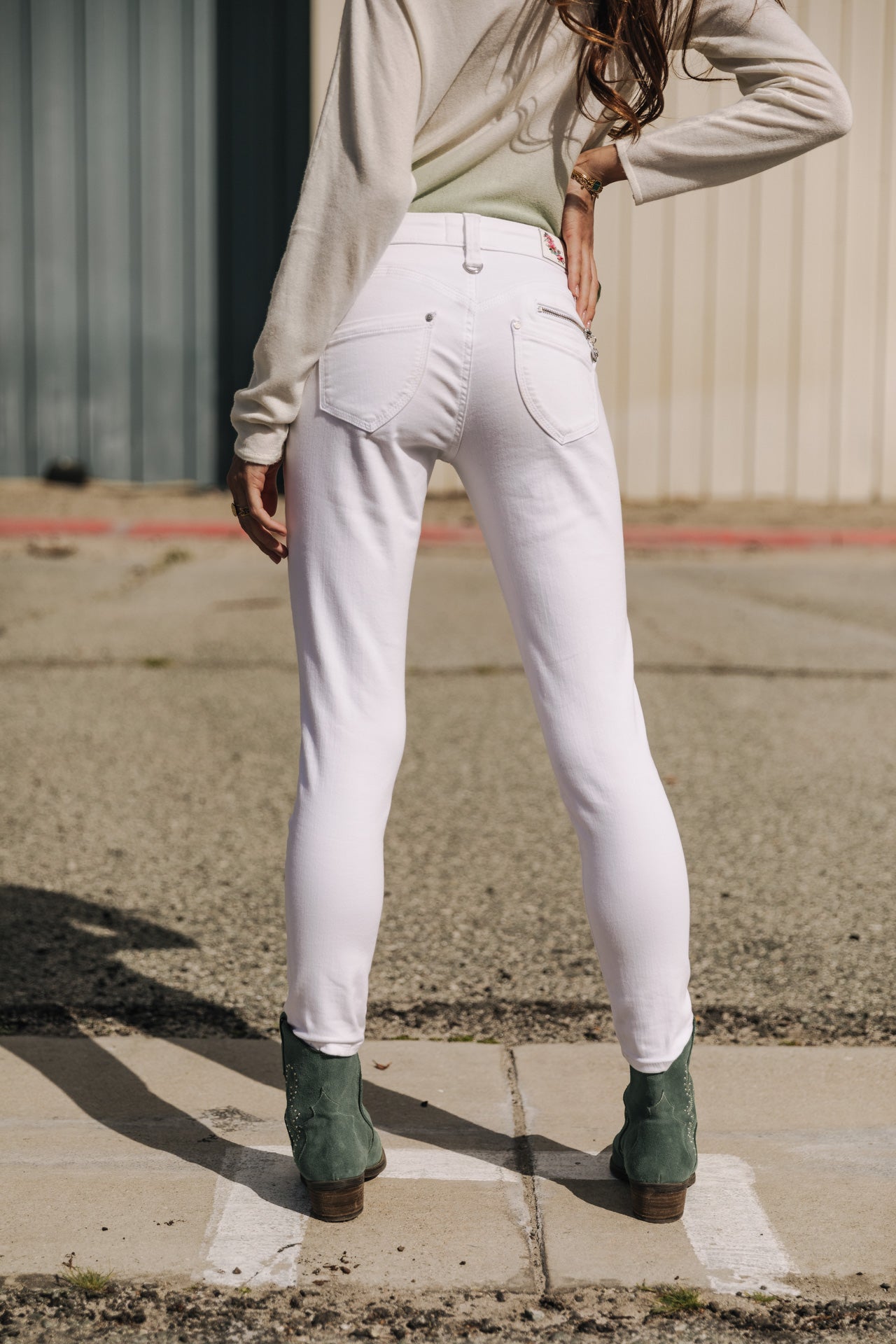 

Slim jeans Woman Alexa Cropped white | Freeman T. Porter