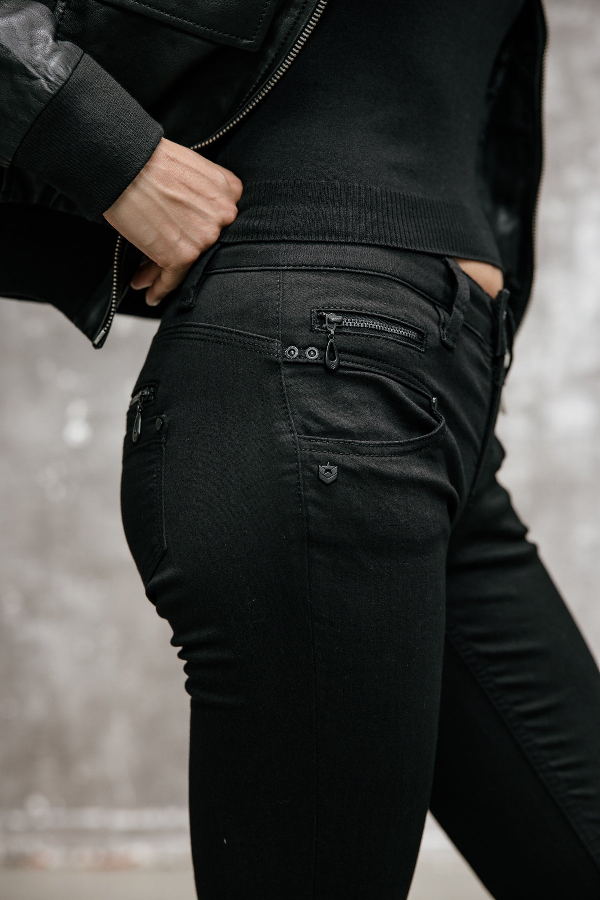 

Super slim 7/8 jeans Dames Alexa Cropped black | Freeman T. Porter