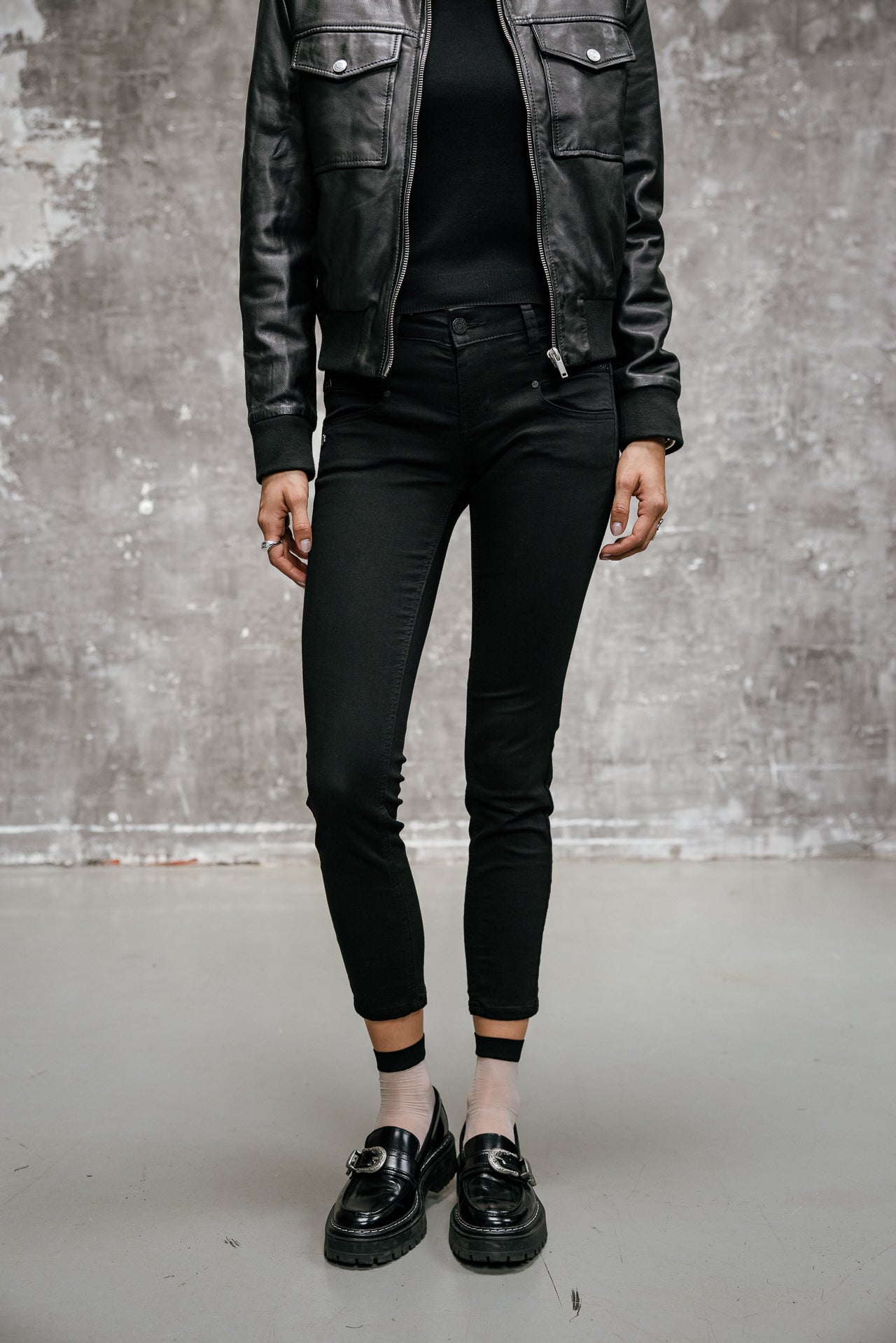 

Super slim 7/8 jeans Dames Alexa Cropped black | Freeman T. Porter