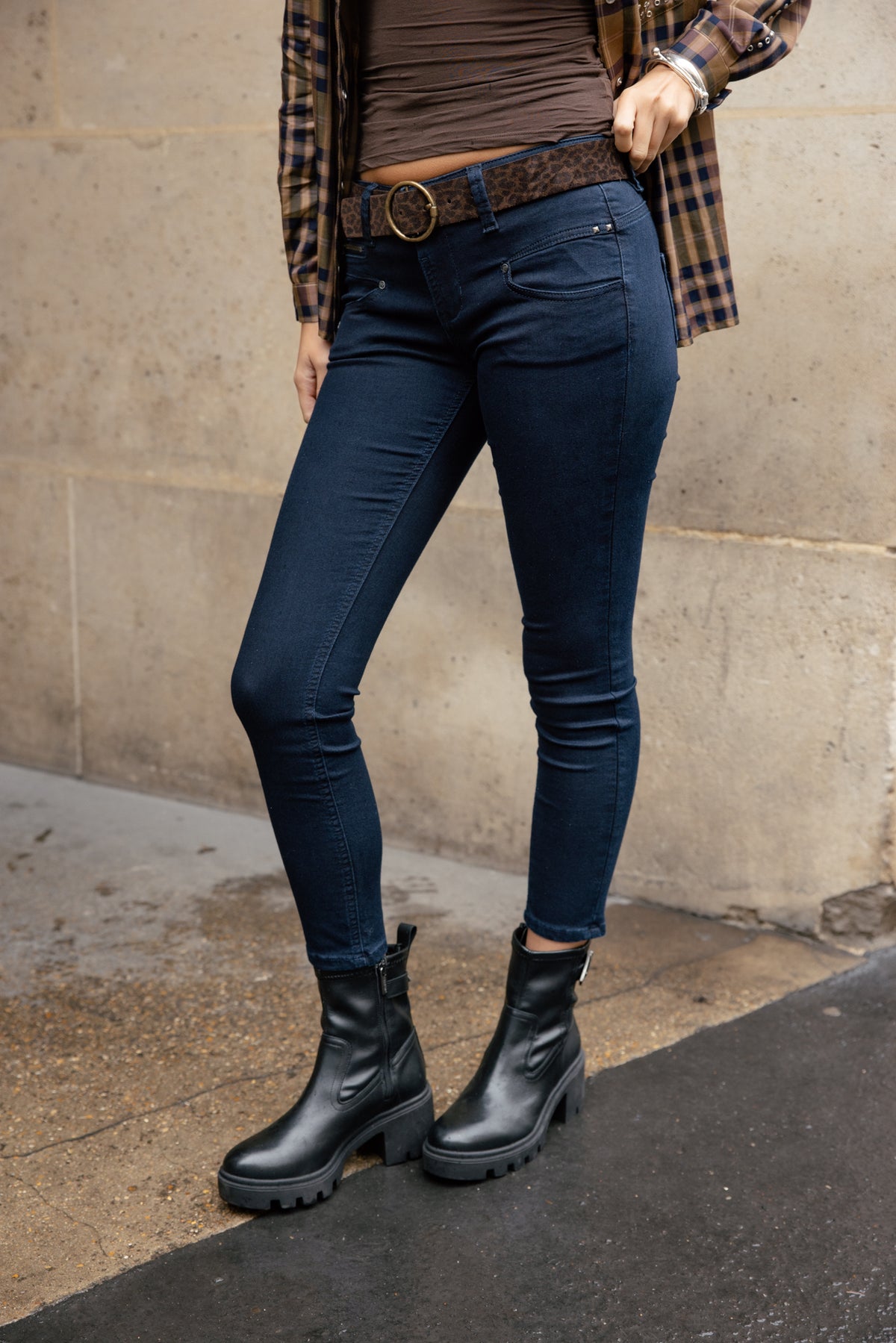 

Jeans super slim 7/8 Mujer Alexa Cropped flora | Freeman T. Porter