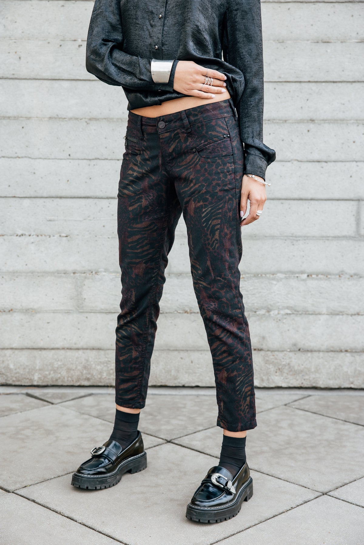 

Pantalon super slim 7/8 Femme Alexa Cropped Fuego original | Freeman T. Porter