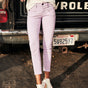 

Pantalon super slim 7/8 Mujer Alexa Cropped New Magic Color purple rose | Freeman T. Porter