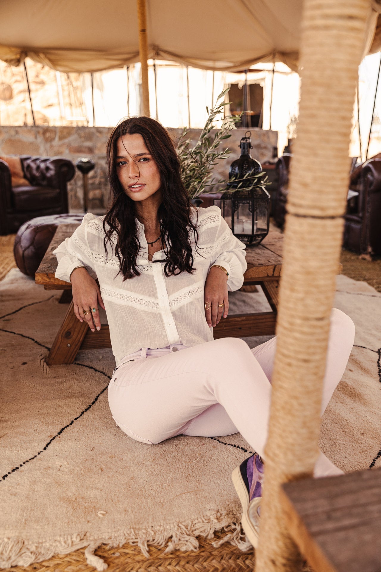 

Pantalon super slim 7/8 Femme Alexa Cropped New Magic Color pastel lilac | Freeman T. Porter