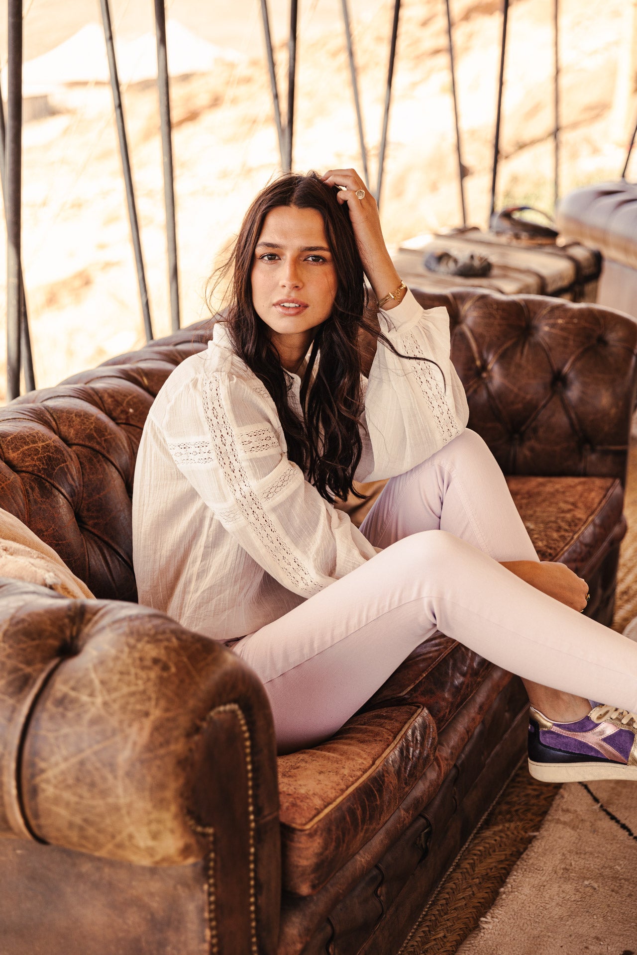 

Pantalon super slim 7/8 Femme Alexa Cropped New Magic Color pastel lilac | Freeman T. Porter