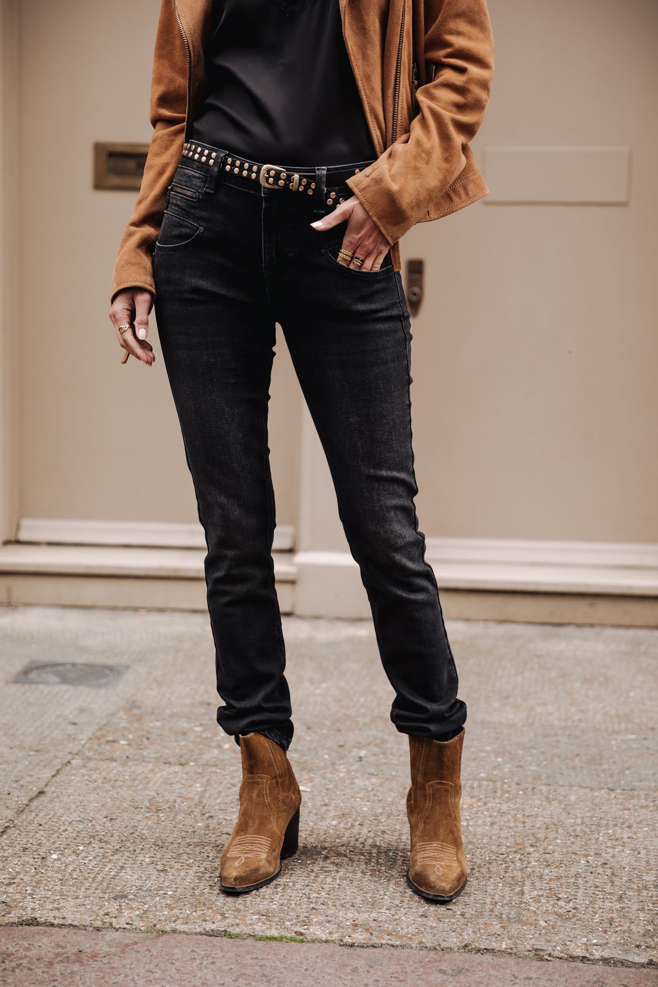 

Jeans slim taille haute Femme Alexa High Waist bosilla | Freeman T. Porter