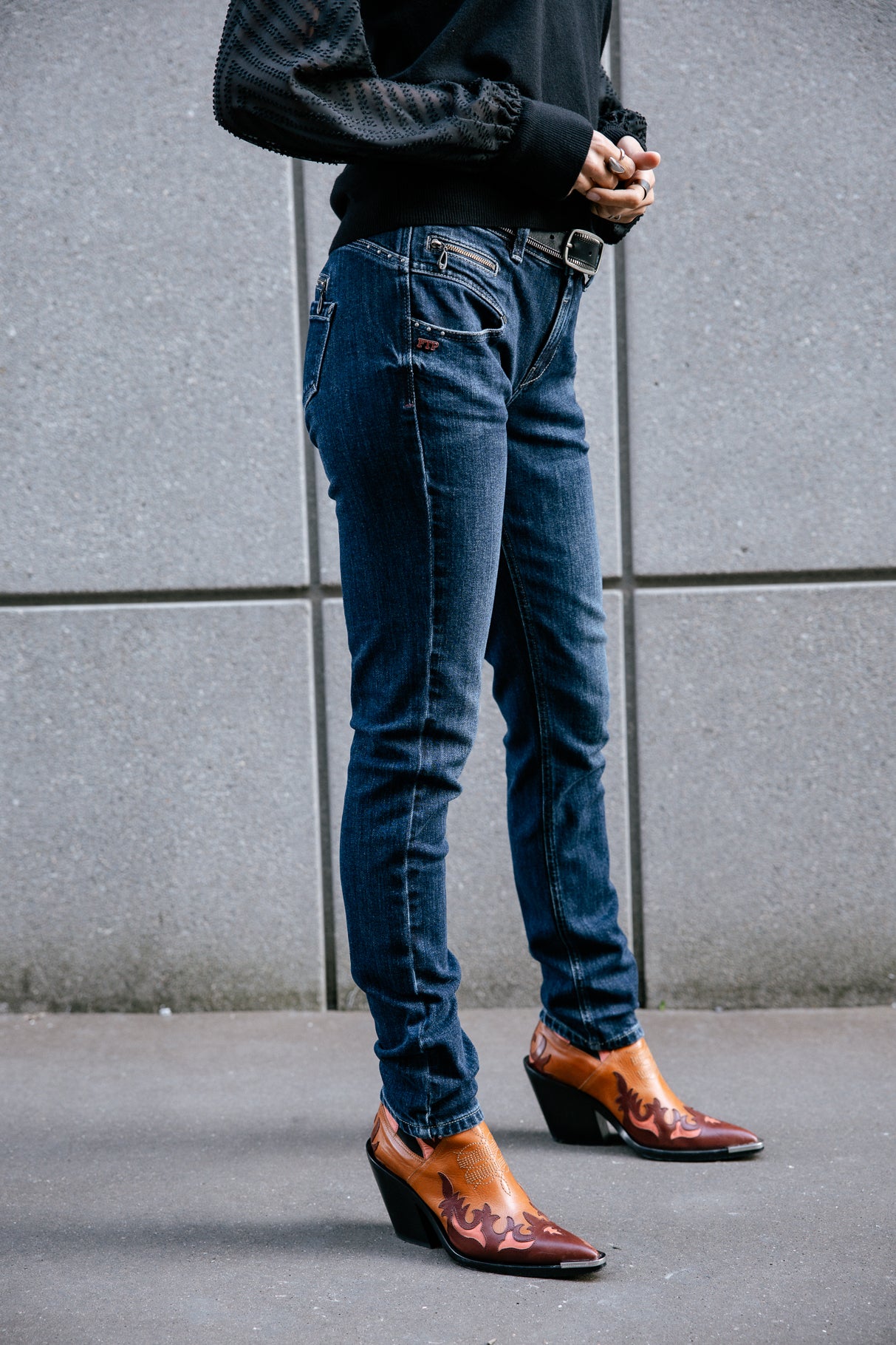 

Jeans slim taille haute Femme Alexa High Waist battle | Freeman T. Porter