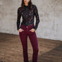 

Pantalon slim taille haute Mujer Alexa High Waist New Magic Color winetasting | Freeman T. Porter