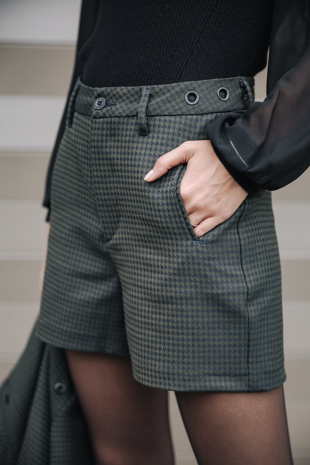 

Short Femme Flavie Lawlands olive night | Freeman T. Porter