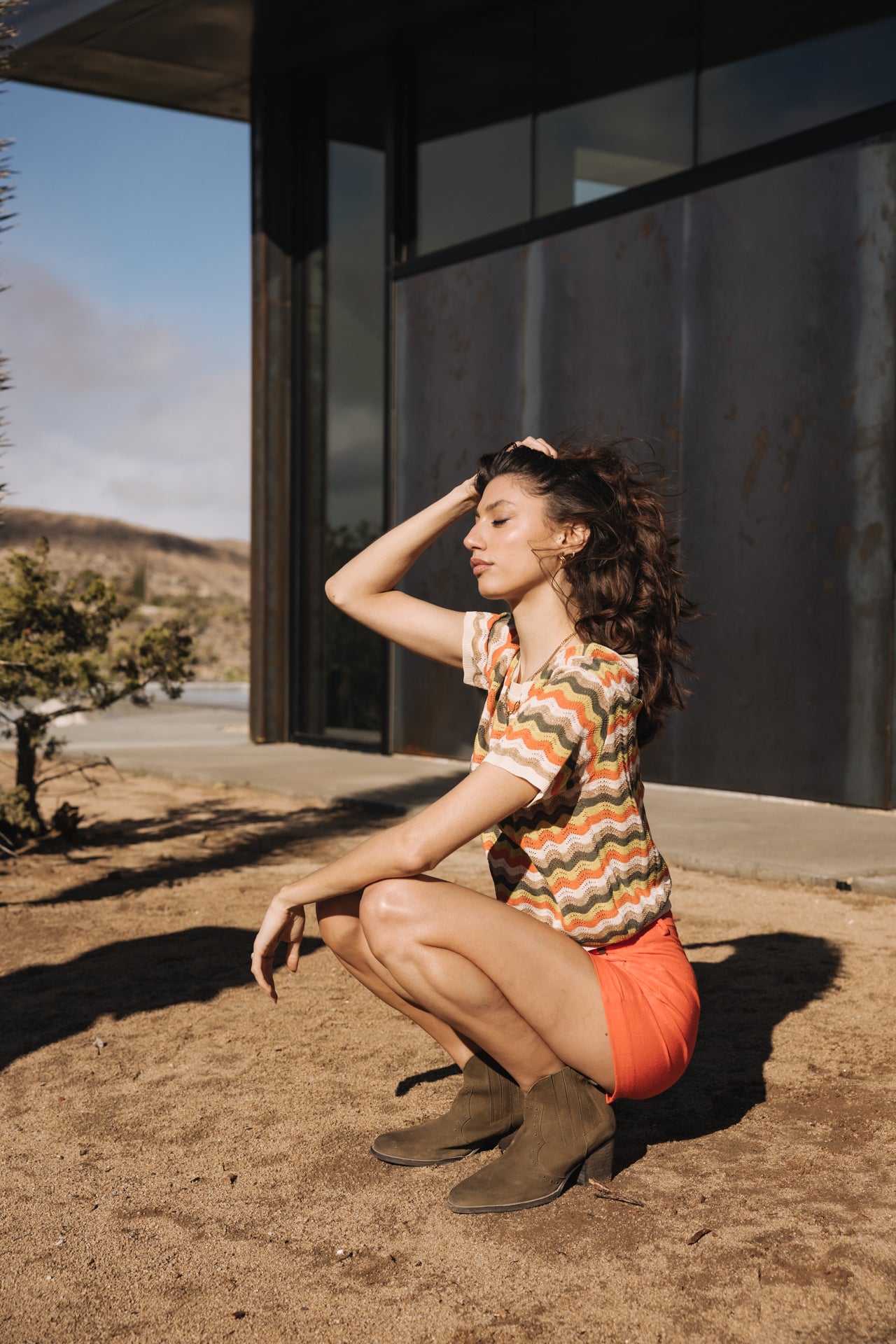 

Linen shorts Woman Flavie tigerlily | Freeman T. Porter