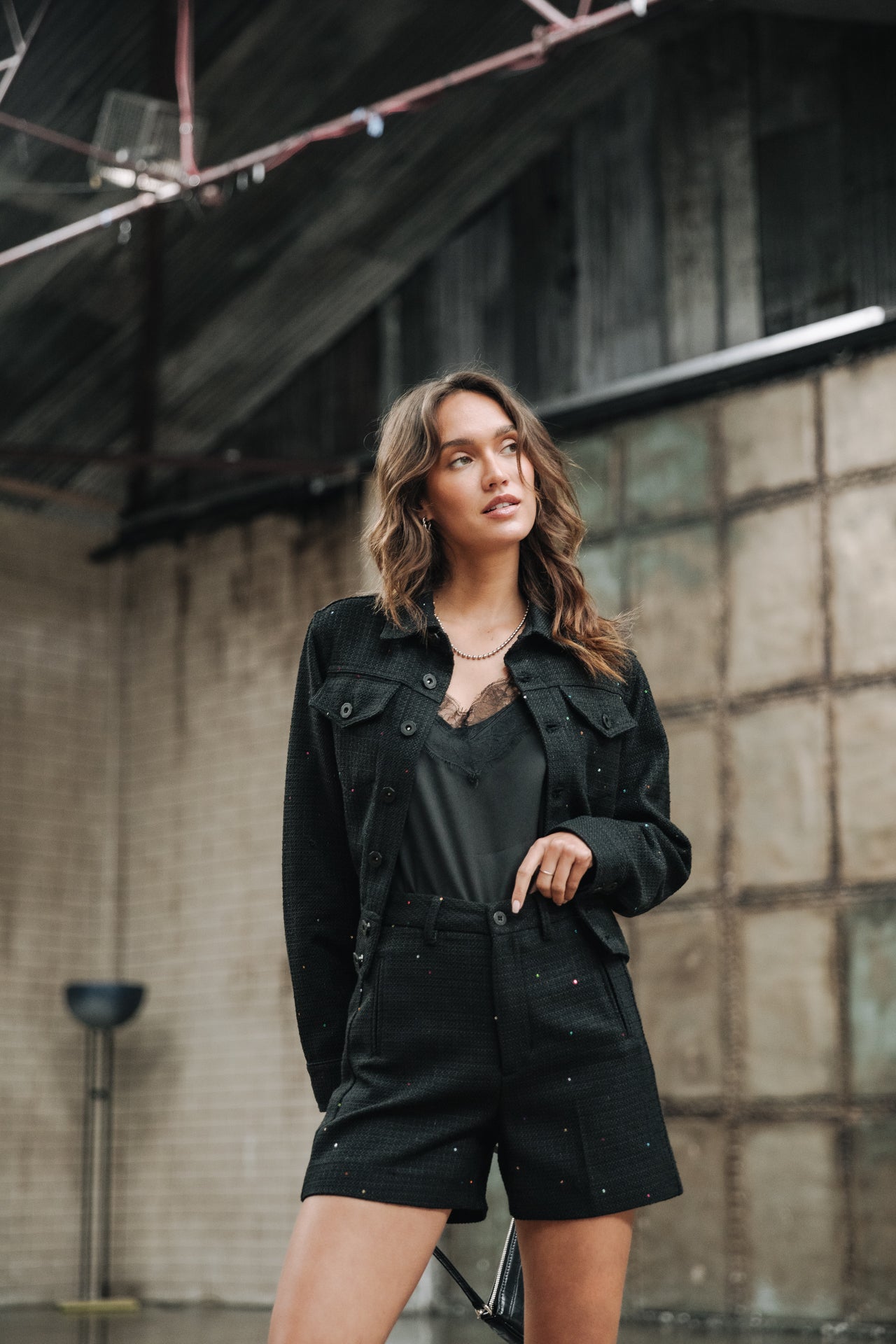 

Short Mujer Flavie Tweedy black | Freeman T. Porter