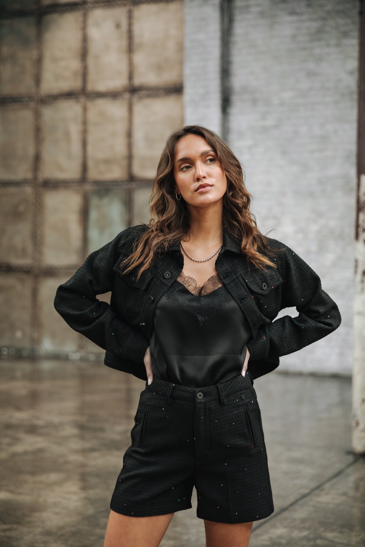 

Short Mujer Flavie Tweedy black | Freeman T. Porter