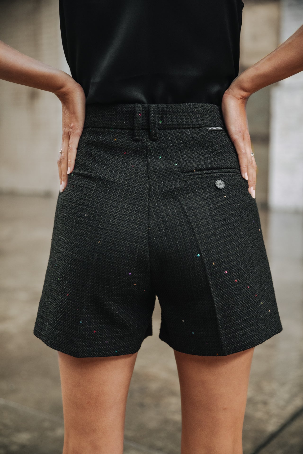 

Short Mujer Flavie Tweedy black | Freeman T. Porter